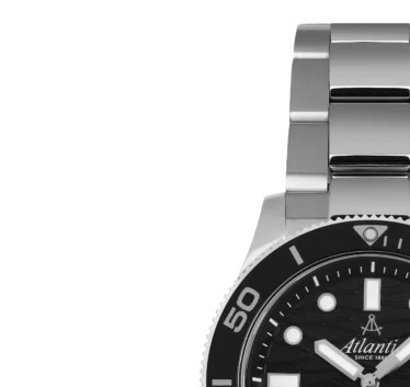 Atlantic 81376.41.69 Mariner Quartz Wave Black - zegarek męski 4