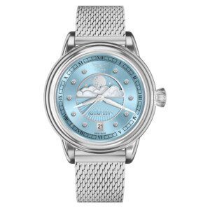 Aviator V.1.33.0.359.5 Douglas Moonflight Ice Blue Diamonds - zegarek damski
