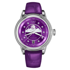 Aviator V.1.33.0.361.4 Douglas Moonflight Purple Diamonds - zegarek damski