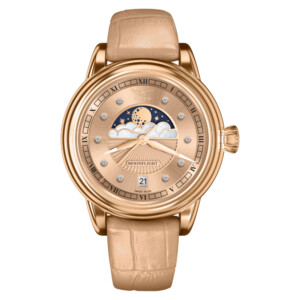 Aviator V.1.33.2.383.4 Douglas Moonflight Rose Gold Diamonds - zegarek damski