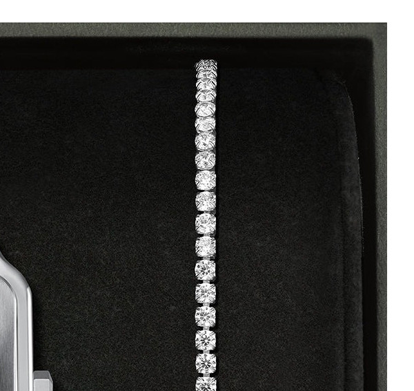 Cluse CG11902 White Dial x Eleve Tennis Bracelet Set - zegarek damski 5