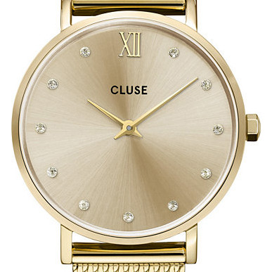 Cluse CW10204 Mesh Crystals/Full Gold - zegarek damski 2