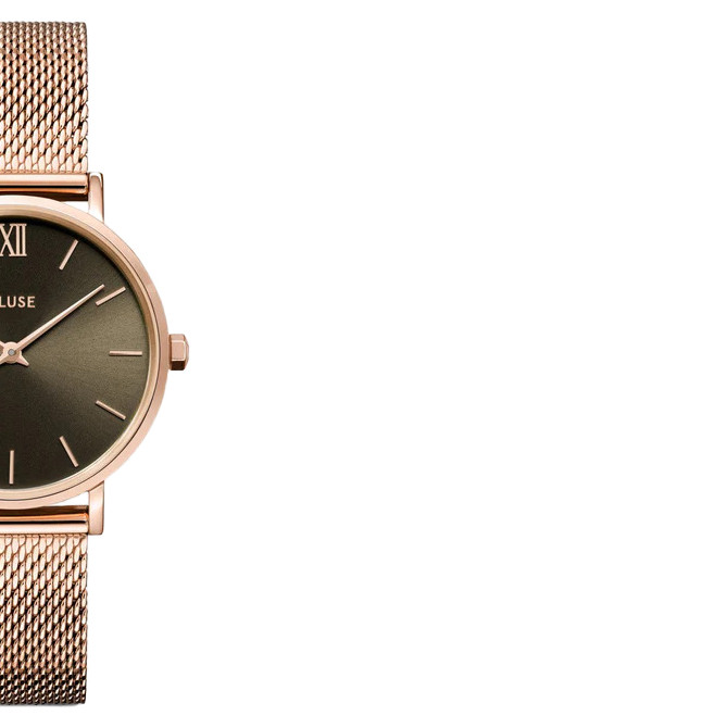 Cluse CW10207 Mesh Grey Rose Gold Colour - zegarek damski 6