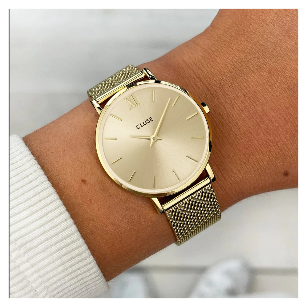 Cluse CW10208 Full Gold Colour - zegarek damski 8