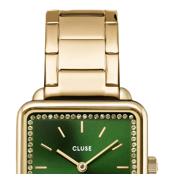 Cluse CW10311 Watch Steel stones Green Gold Colour - zegarek damski 3