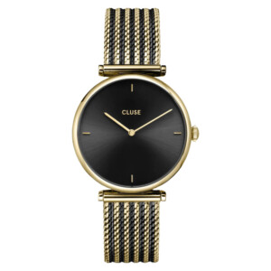 Cluse CW10403 Mesh Black Gold colour - zegarek damski
