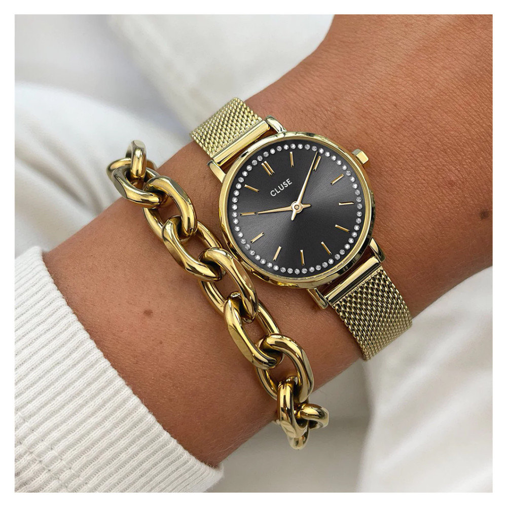 Cluse CW10501 Boho Chic Petite Gold - zegarek damski 10