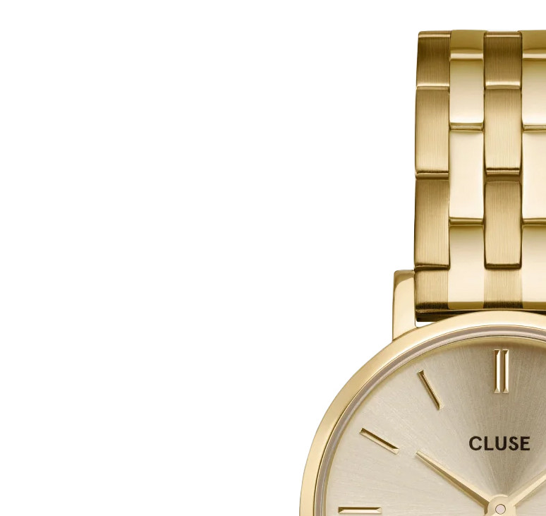 Cluse CW10506 Boho Chic Petite Gold Stainless Steel - zegarek męski 4
