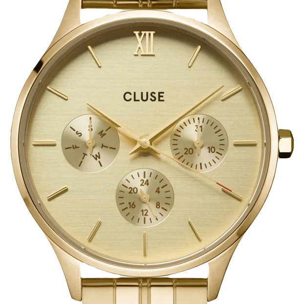 Cluse CW10701 Minuit Multifunction Full Gold - zegarek damski 2