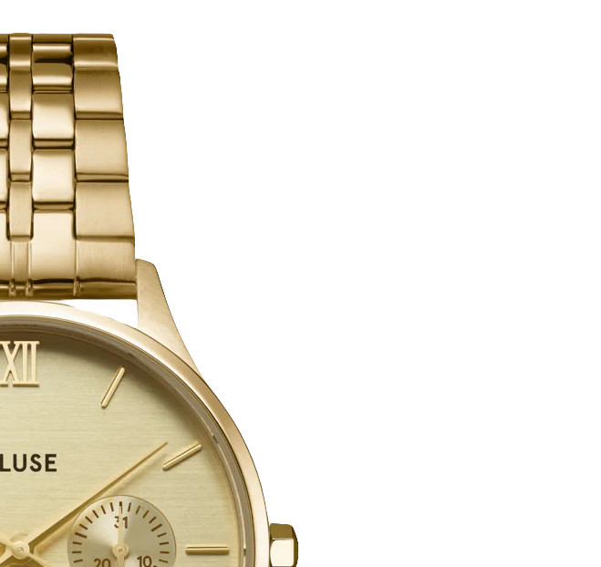 Cluse CW10701 Minuit Multifunction Full Gold - zegarek damski 5