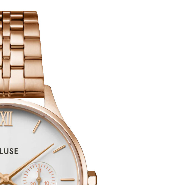Cluse CW10702 Minuit Multifunction White/Rose Gold - zegarek damski 5