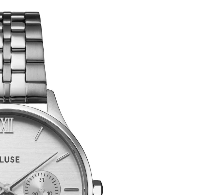 Cluse CW10703 Minuit Multifunction Full Silver - zegarek damski 5