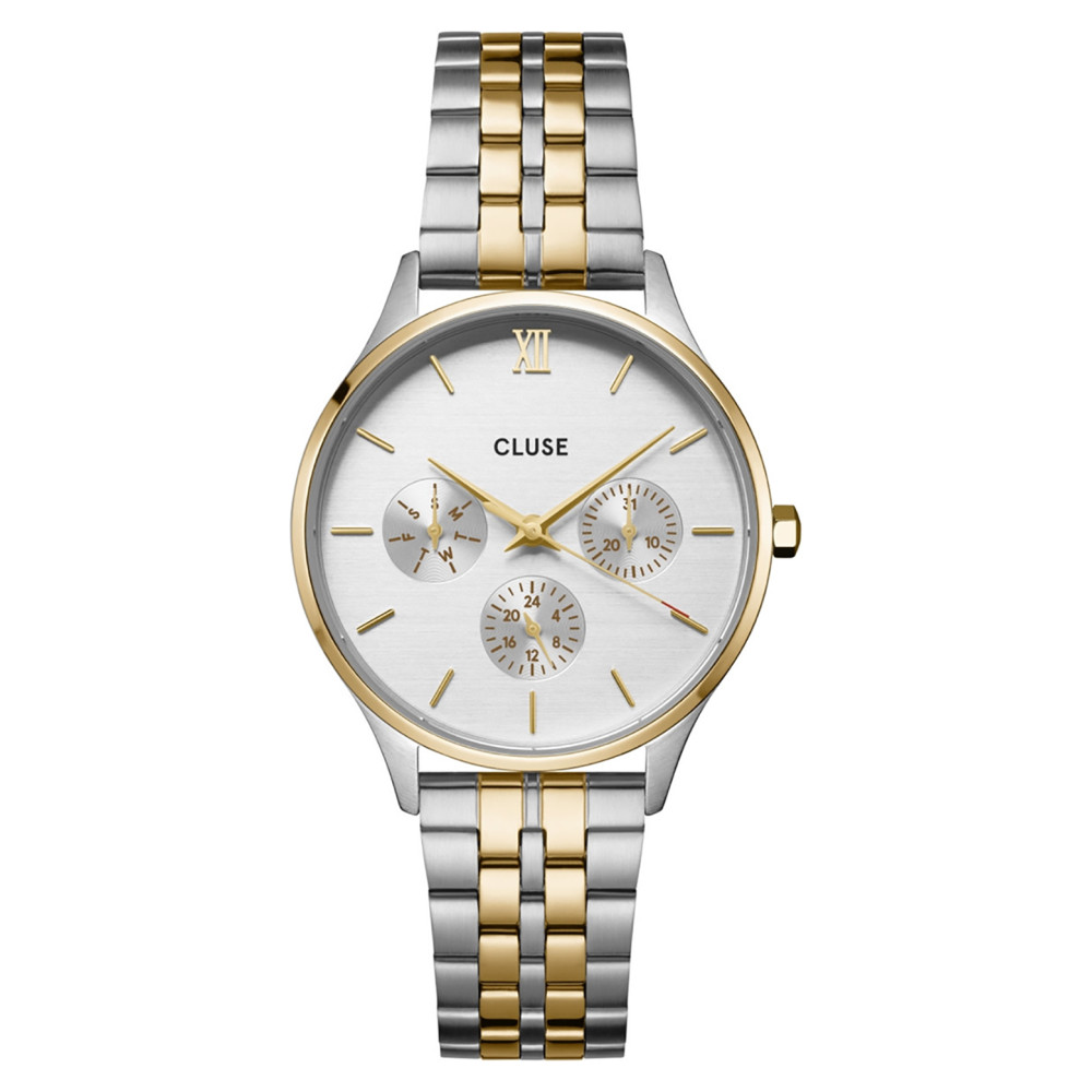 Cluse CW10704 Minuit Multifunction Gold/Silver - zegarek damski 1