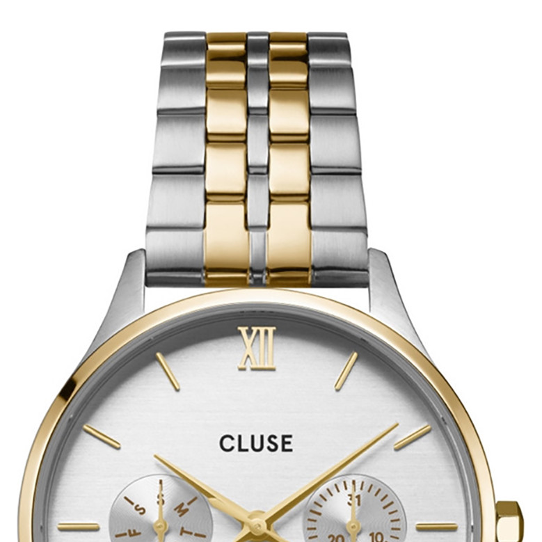 Cluse CW10704 Minuit Multifunction Gold/Silver - zegarek damski 3