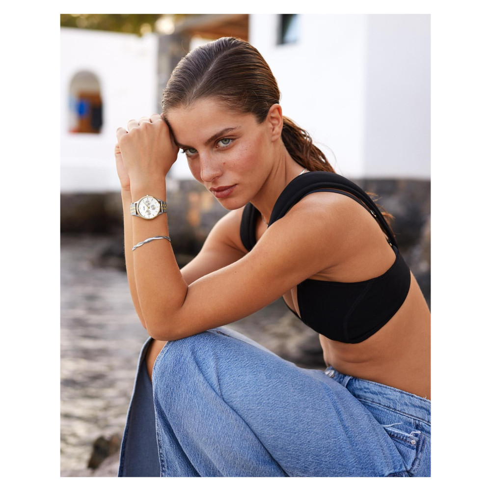 Cluse CW10704 Minuit Multifunction Gold/Silver - zegarek damski 10