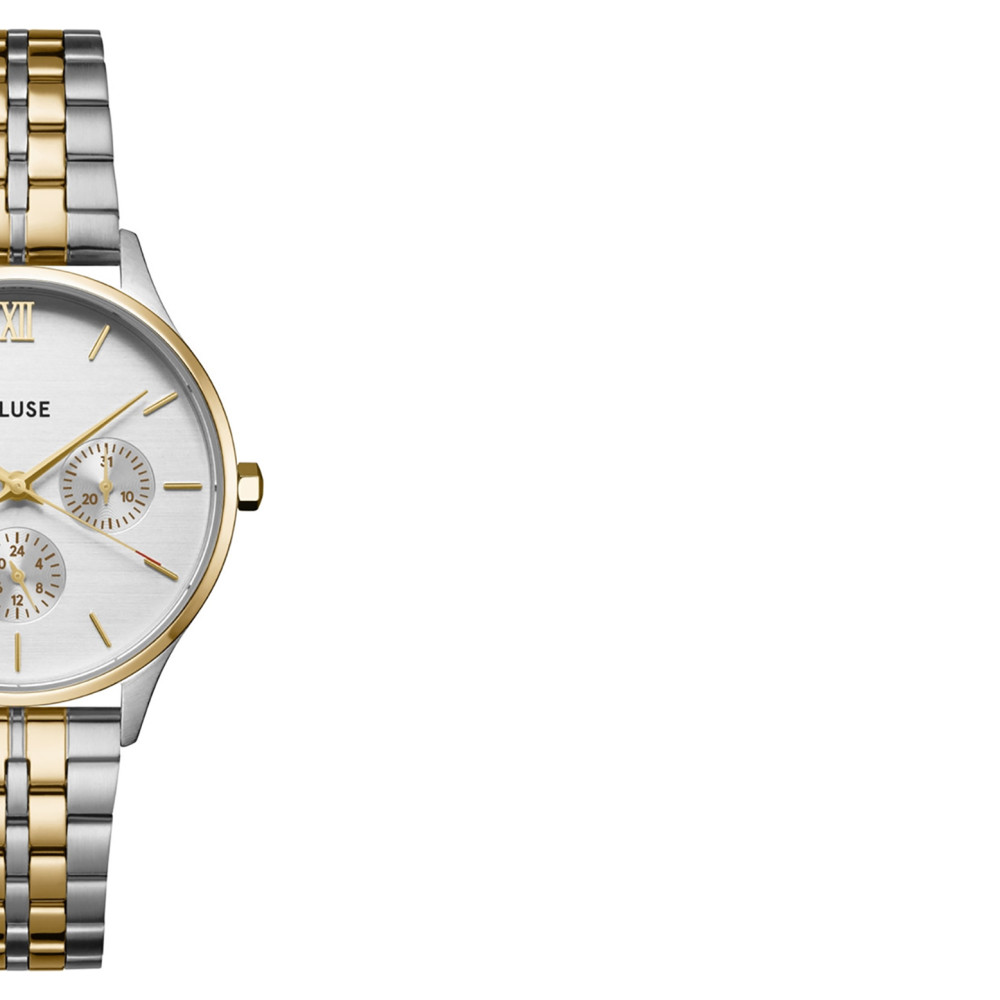 Cluse CW10704 Minuit Multifunction Gold/Silver - zegarek damski 6