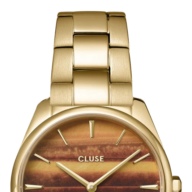 Cluse CW11218 Watch Steel Tigers Eye Gold Colour - zegarek damski 3