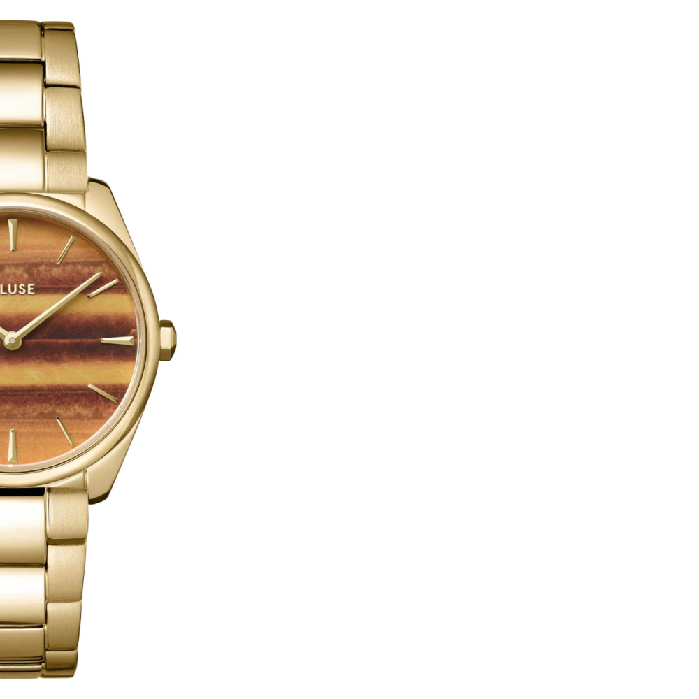 Cluse CW11218 Watch Steel Tigers Eye Gold Colour - zegarek damski 6