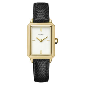 Cluse CW11504 Black Lizard/Gold - zegarek damski