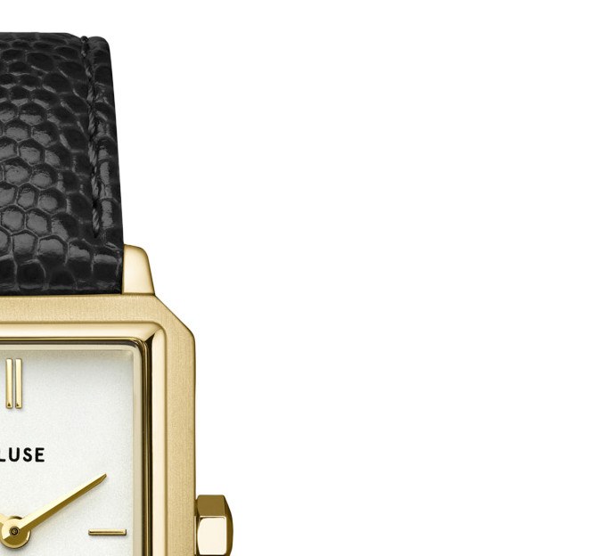 Cluse CW11504 Black Lizard/Gold - zegarek damski 5