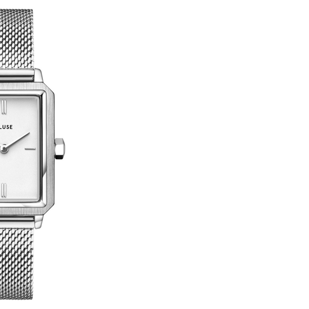 Cluse CW11509 Fluette Steel White Silver - zegarek damski 6