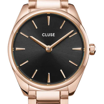 Cluse CW11703 Mini Steel Black Rose Gold Colour - zegarek damski 2