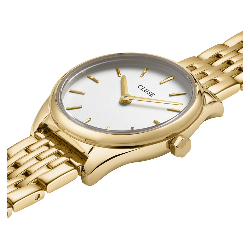 Cluse CW11705 Féroce Petite Steel White Gold - zegarek damski 7