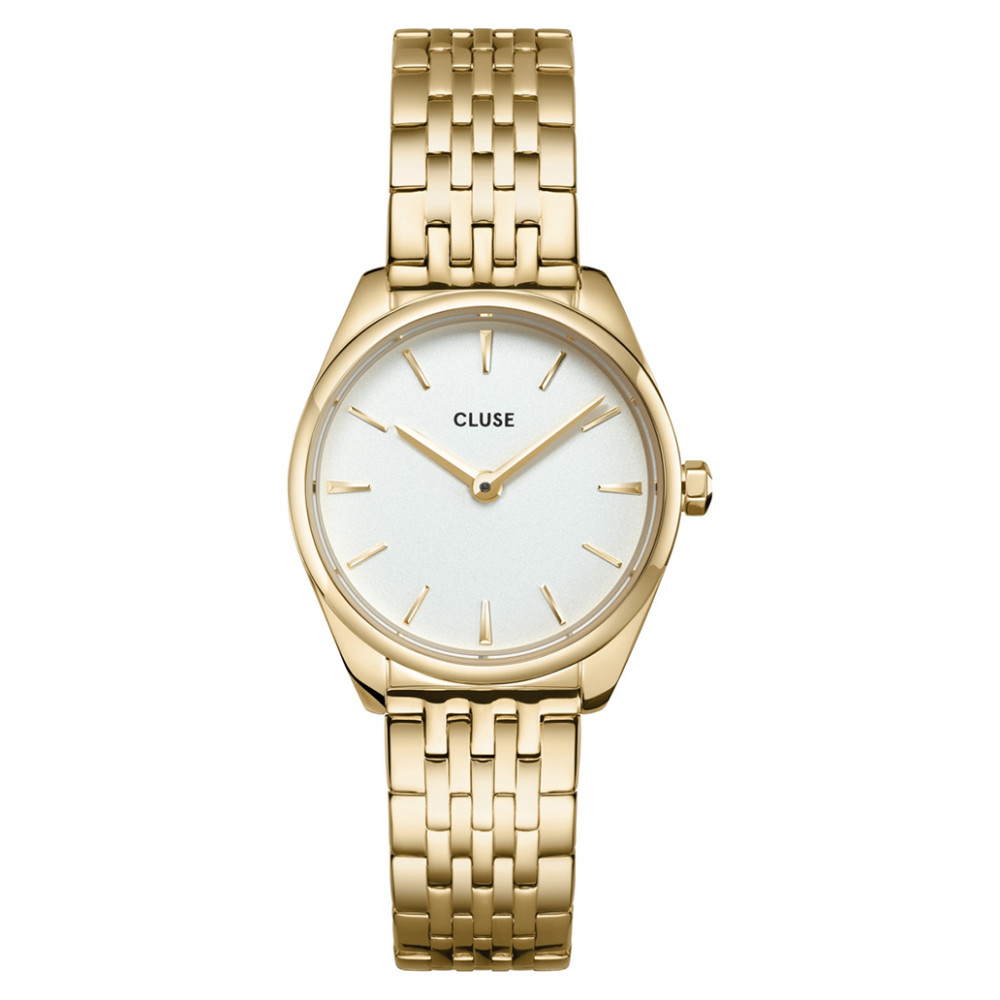 Cluse CW11705 Féroce Petite Steel White Gold - zegarek damski 1