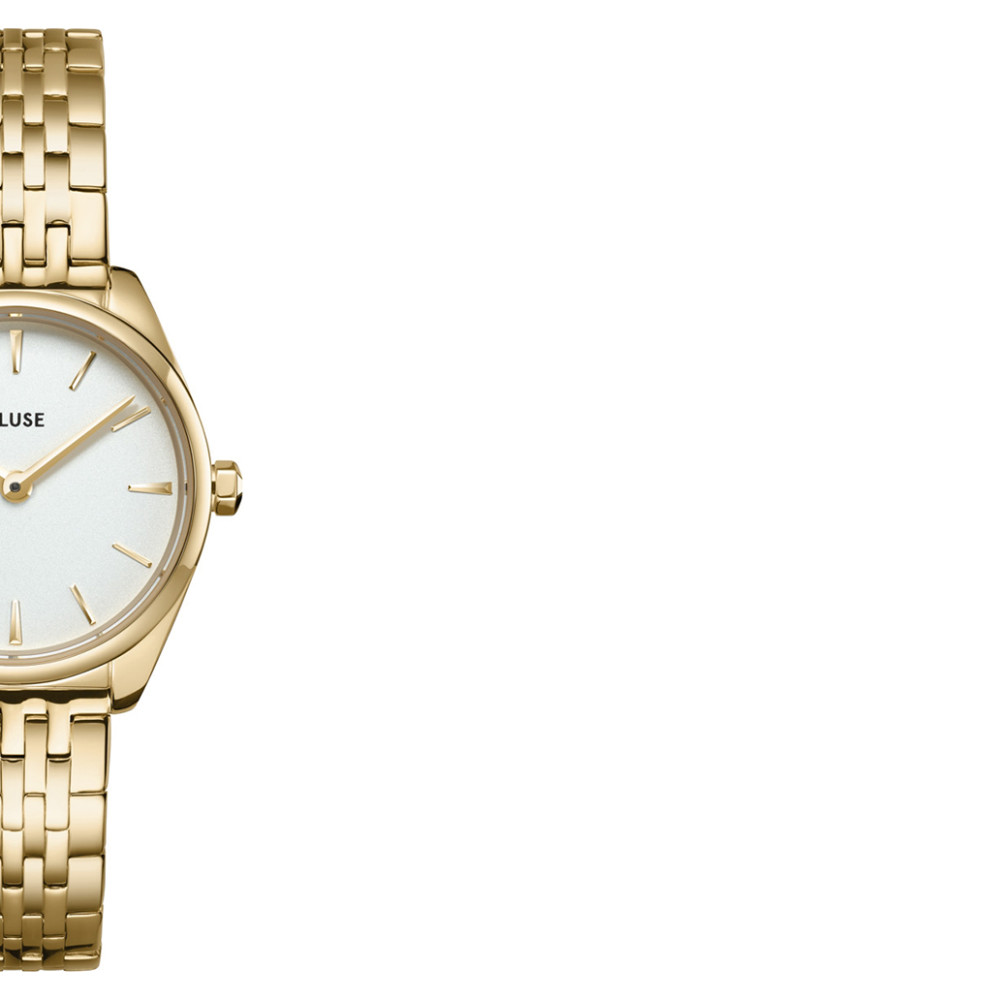 Cluse CW11705 Féroce Petite Steel White Gold - zegarek damski 6