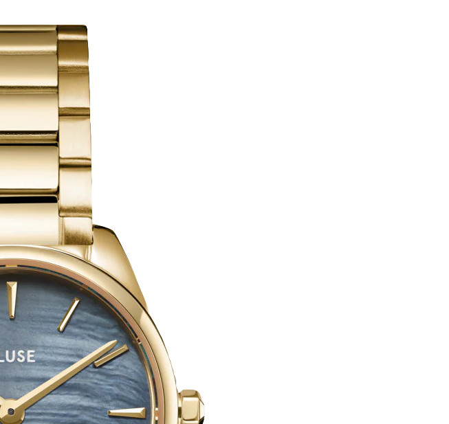 Cluse CW11707 Watch Steel Blue Pearl Gold Colour - zegarek damski 5
