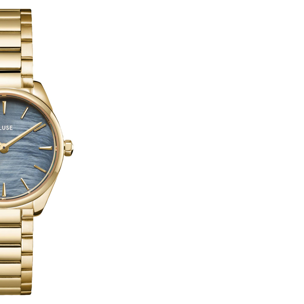 Cluse CW11707 Watch Steel Blue Pearl Gold Colour - zegarek damski 6
