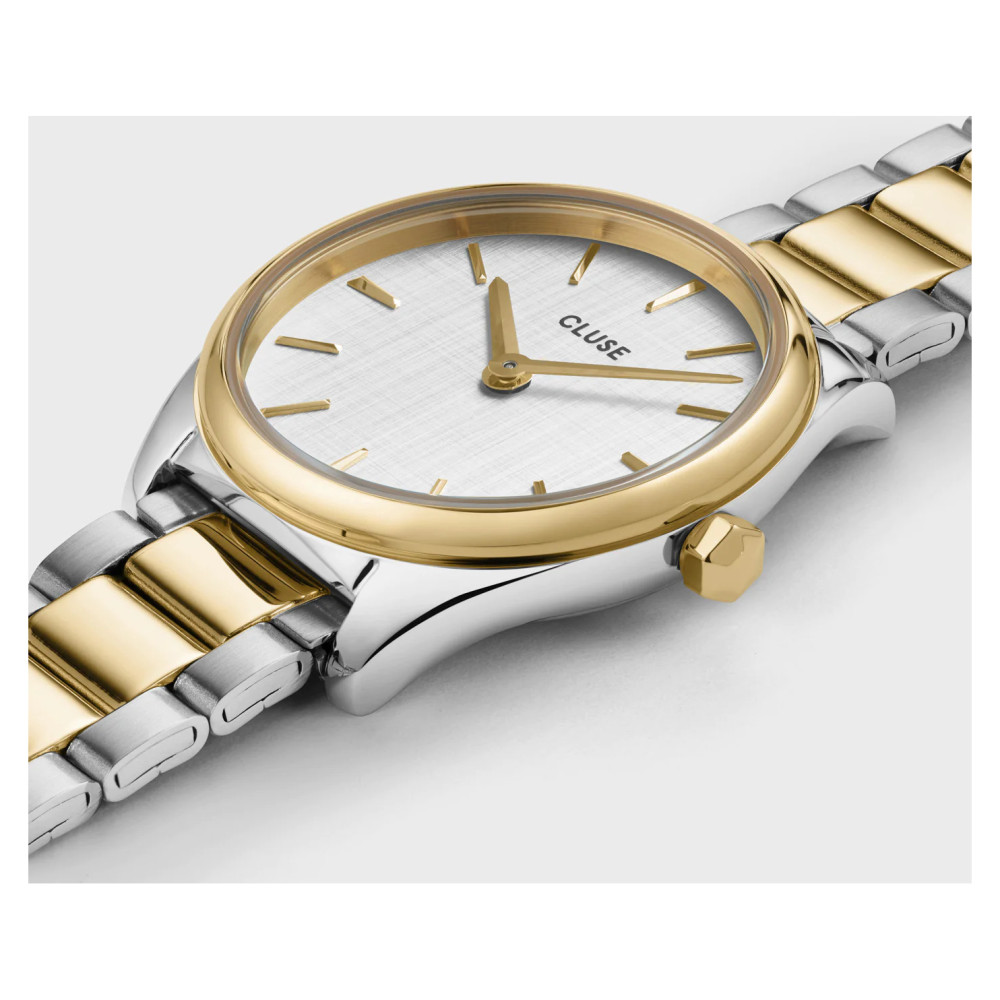 Cluse CW11708 Watch Steel Silver Bicolour - zegarek damski 7