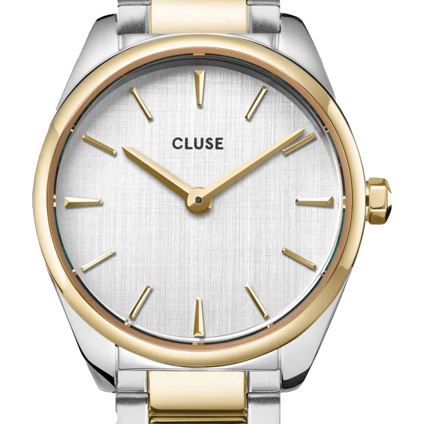 Cluse CW11708 Watch Steel Silver Bicolour - zegarek damski 2