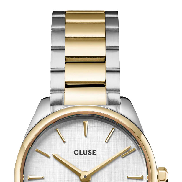 Cluse CW11708 Watch Steel Silver Bicolour - zegarek damski 3