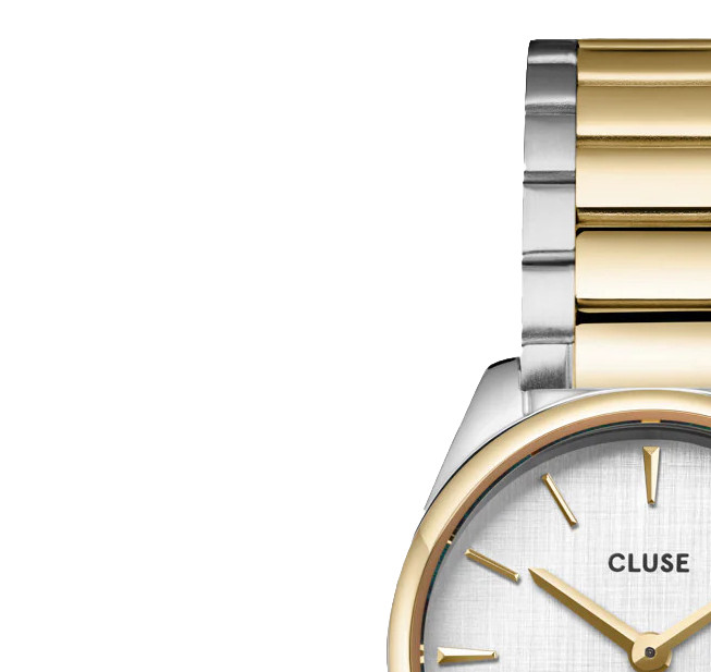Cluse CW11708 Watch Steel Silver Bicolour - zegarek damski 4