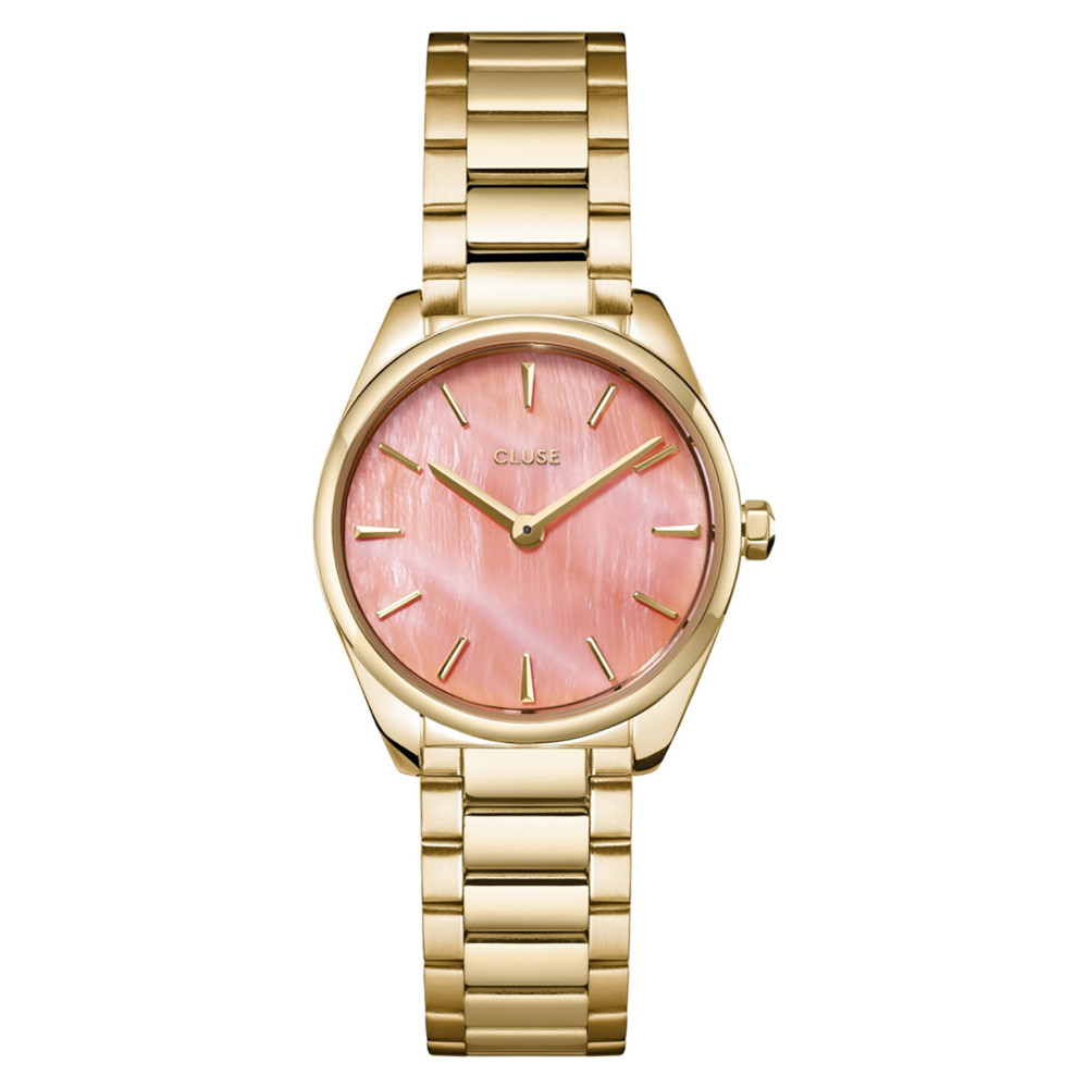 Cluse CW11709 Féroce Petite Steel Apricot/Gold - zegarek damski 1