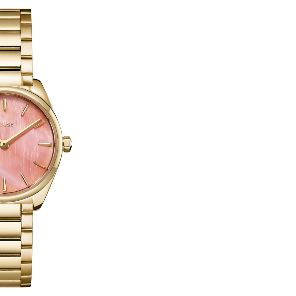 Cluse CW11709 Féroce Petite Steel Apricot/Gold - zegarek damski 6
