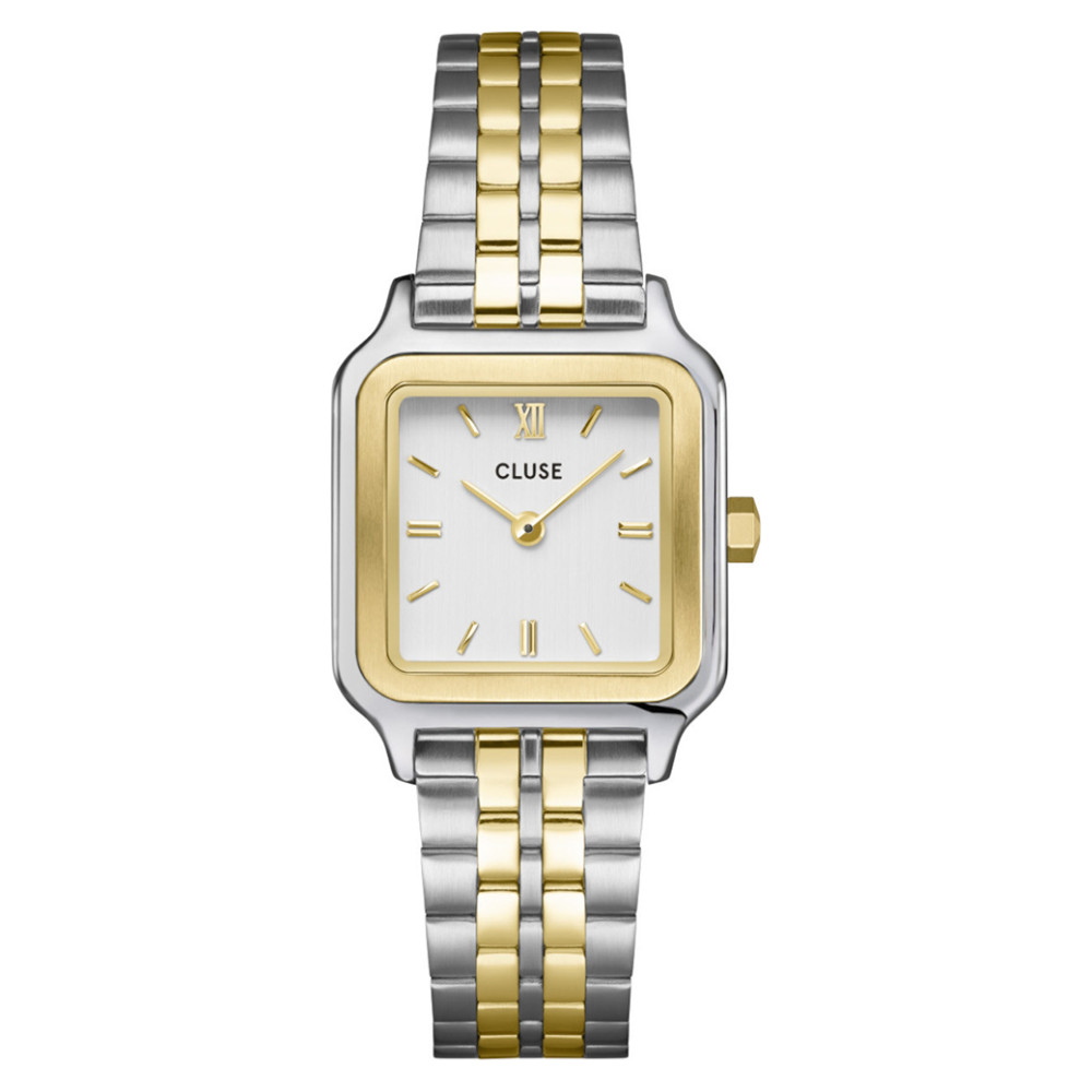 Cluse CW11801 Gracieuse Petite White Silver Gold - zegarek damski 1