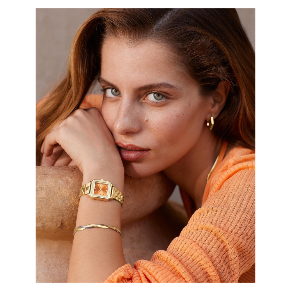 Cluse CW11807 Gracieuse Petite Apricot/Gold - zegarek damski 10