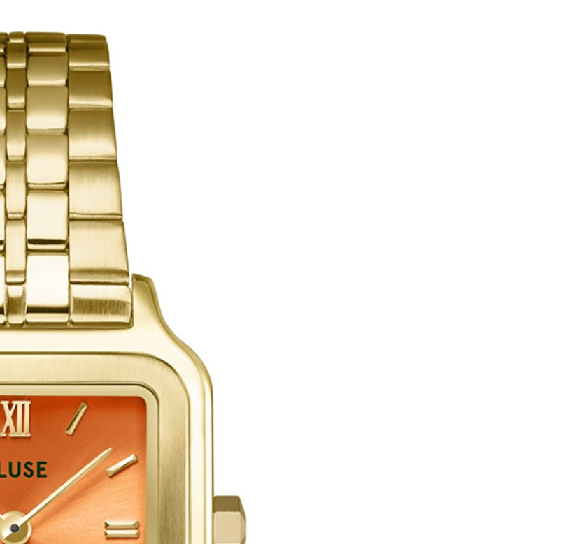 Cluse CW11807 Gracieuse Petite Apricot/Gold - zegarek damski 5