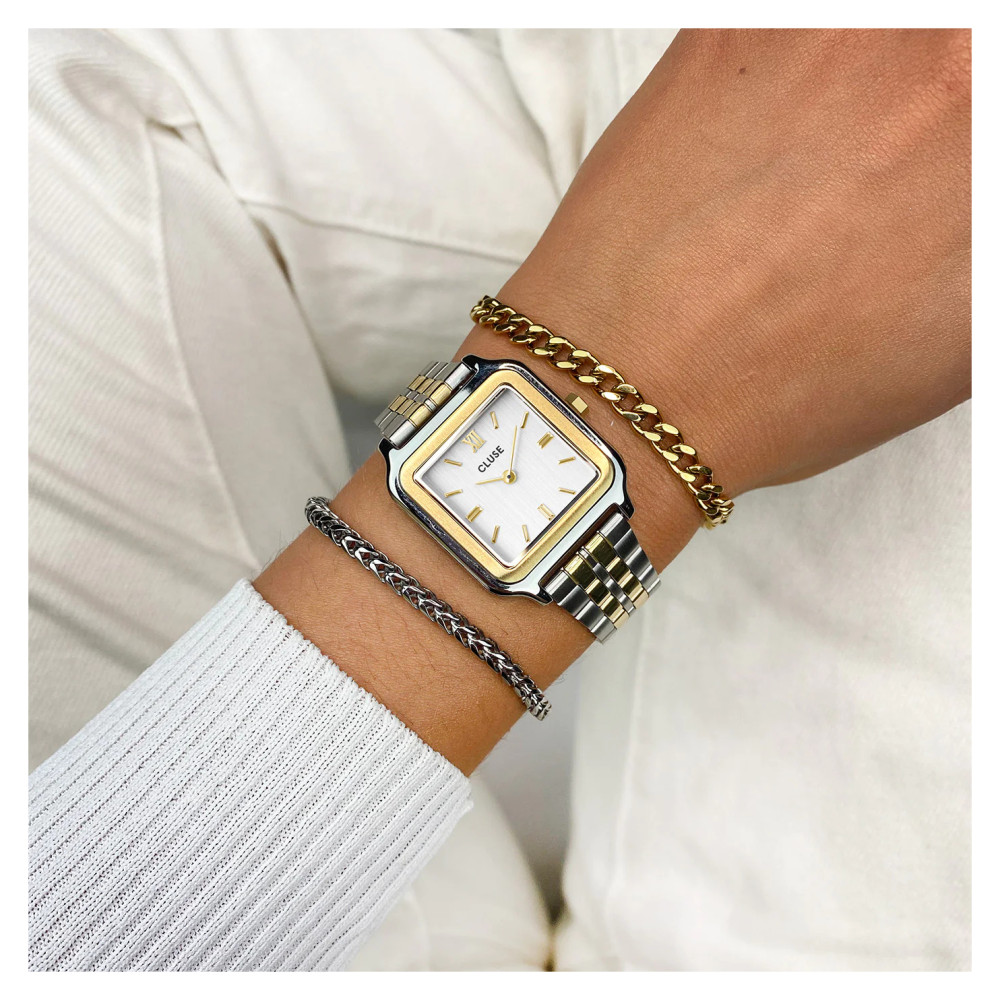 Cluse CW11901 Gracieuse Watch Steel Bicolour - zegarek damski 8