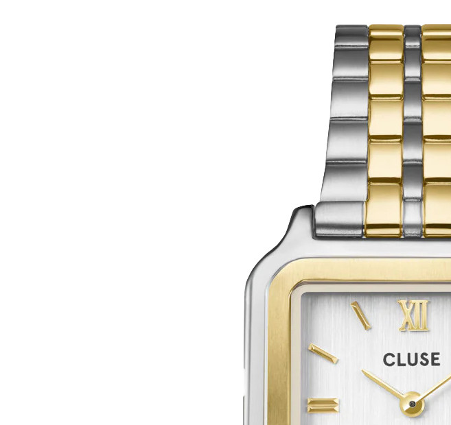 Cluse CW11901 Gracieuse Watch Steel Bicolour - zegarek damski 4