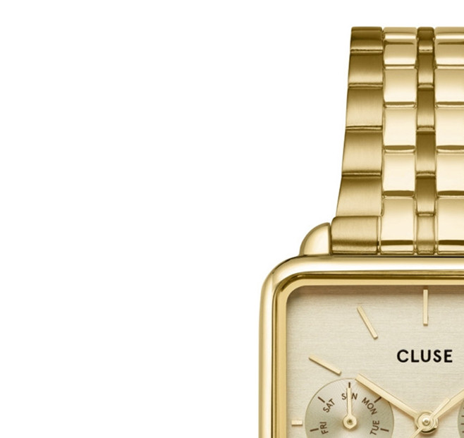 Cluse CW13801 La Tétragone Multifunction Gold - zegarek damski 4