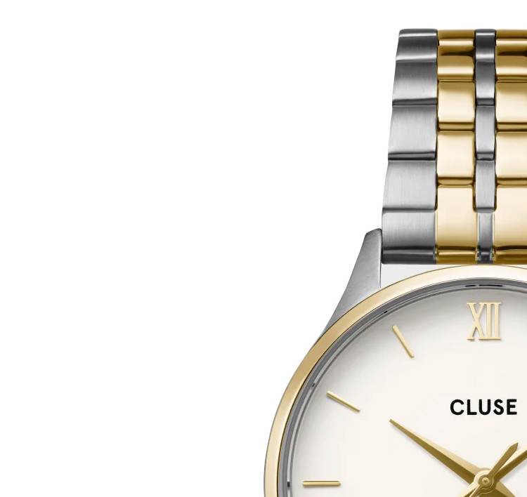 Cluse CW14302 Minuit Bicolor Stainless Steel 34mm - zegarek damski 4