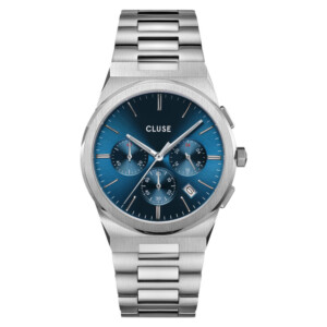Cluse CW20801 Chrono Steel Blue/Silver - zegarek męski