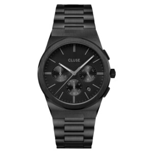 Cluse CW20802 Chrono Steel/Full Black - zegarek męski