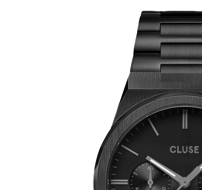 Cluse CW20802 Chrono Steel/Full Black - zegarek męski 4