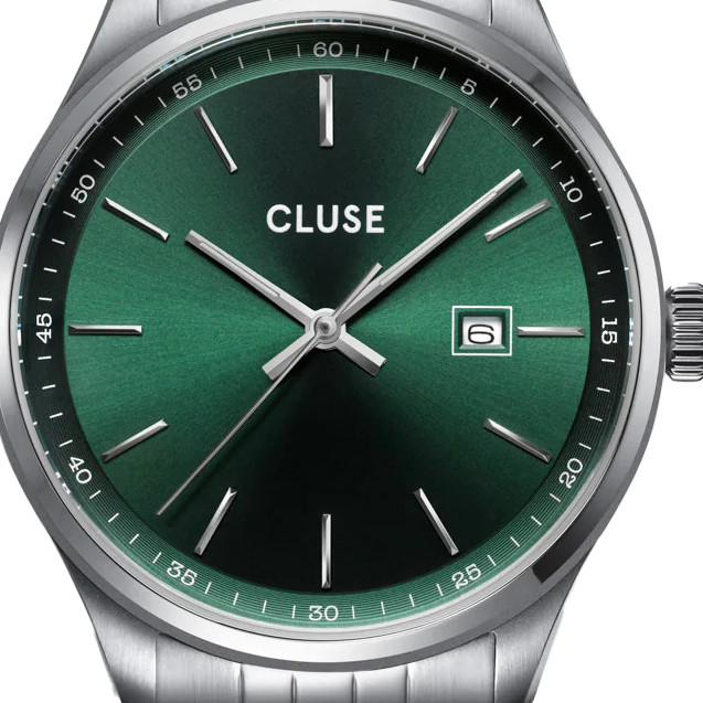 Cluse CW20902 Anthéor Watch Steel Green Silver Colour - zegarek męski 2