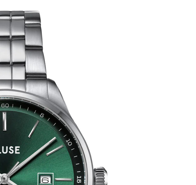 Cluse CW20902 Anthéor Watch Steel Green Silver Colour - zegarek męski 5