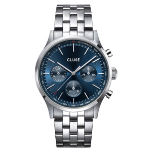Cluse CW21003 Anthéor chrono Watch Steel blue Silver Colour - zegarek męski